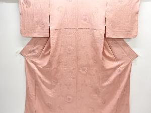 華紋模様織り出し色無地着物